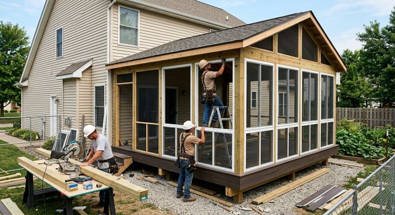 Screened In Porch Installation in Austin, TX